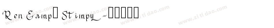 Ren & Stimpy字体转换